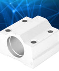 Premium Aluminum Alloy Linear Motion Ball Bearing Slide Block Kit with Two 10mm Flange Bearings, close-up view.