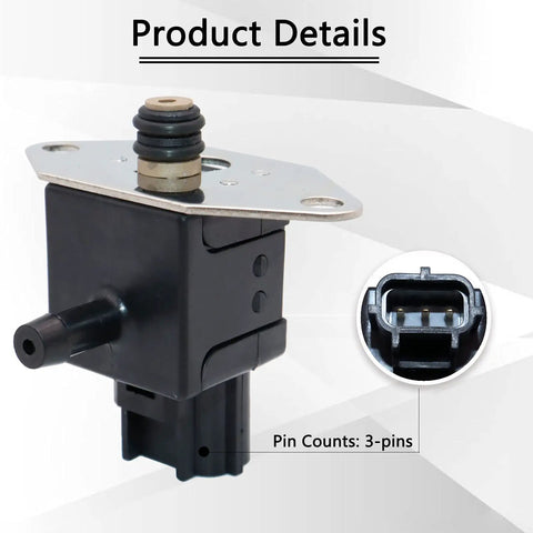 FPS7 Fuel Injection Pressure Regulator Sensor Plug N Play Direct Fit For Ford F Series And Ford E Series Trucks SUVs Lincoln Town Car And Jaguar Cars Built For 4.6L 3.0L And 3.9L Engines Replacement Part, 3-pin connector