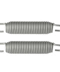Replacement Extension Springs 000922 Set Of 2 For Lift Gates, OEM Grade Steel, close-up view of two heavy duty zinc-coated springs