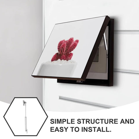 Heavy Duty Cabinet Hinge Lift Up Hinge For Kitchen Wardrobe With Versatile Design And Sturdy Iron Hardware Providing 40N Support installed