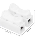 Two Port Press Terminal Connector Set for LED Strip Lighting, CH2 Quick Connector Spring Wire Terminal 100 Piece Barrier Block Kit