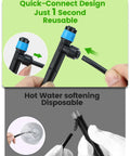 Quick-connect design of 36 Pack Quick Connect Drip Irrigation Emitters With Adjustable 360 Degree Sprinklers And 6 Inch Stakes