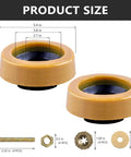 Extra Thick Toilet Wax Ring Kit With Bolts For Reinstallation Fits 3 Inch Or 4 Inch Waste Lines Tight Seal To Stop Leaks