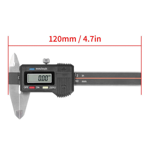 Digital Vernier Caliper 50mm 2In High Precision Measuring Tool With Dual Unit Conversion Easy Switch From Metric To Imperial