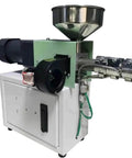 Beefed Up Filament Extruder For ABS PLA PEEK Filaments, Heavy Duty 90W Pressing Machine With Single Screw, side angle view