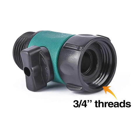 No Leak Garden Hose Shut Off Valves Set 12 Pack With Rubber Gaskets And 4 Ball Valves, Easy Quarter Turn Water Control, Standard 3/4 Inch Thread Hose Connectors For Sprinklers And Soaker Hoses, Quick Durable Gasket Seals, 3/4 inch threads