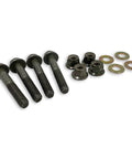 Beefed Up Radius Rod And Plate Bolt Kit For RZR XP 1000 2014 2016 And RZR Turbo 2016 Replacement For OEM 7519306 Direct Fit Rear Suspension Hardware With Bolts Washers And Nuts Includes All Mounting Hardware For Easy Installation four black bolts, nuts, and washers