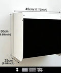 Boss Level EV Charger Cover Featuring Magnetic Flip Up Tinted Door For All Weather Protection, 50cm x 45cm x 25cm, rugged enclosure.