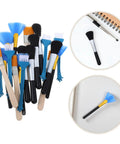 Twenty Piece Keyboard Cleaning Brush Set For Gaming Setup Electronics Soft Bristle Dust Removal Tool Sturdy Wood Handle Deep Clean Keycap Detailing Best For Home Office Tasks, 20-piece wood handle brush set with soft bristles
