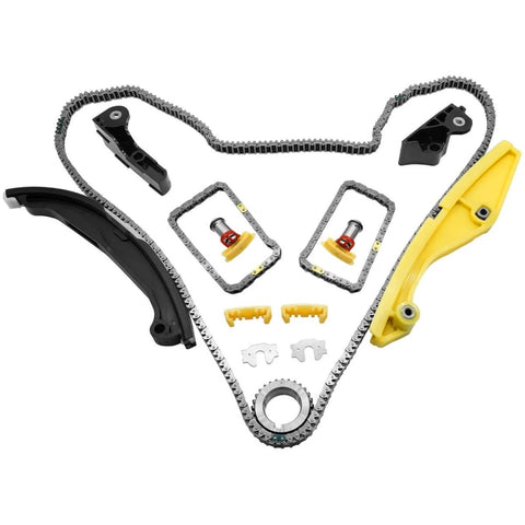Timing Chain Kit With Water Pump And Camshaft Holding Tool For 2011 Through 2019 Explorer Edge Taurus Flex 3.5L And 3.7L V6 Engines With Timing Alignment Holder Easy Install Built To Last