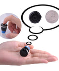 Latching Pushbutton Switch U19C1 1NO1NC SPDT On Off Metal Shell With Blue LED showing size comparison with a quarter
