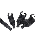 Top Shelf 4 Piece Wood Plug Cutter Drill Bit Set With Quarter Inch Hex Shank For Quarter Half Three Eighth Five Eighths Inch Plugs cork wood cutter bits.