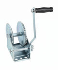 Heavy Duty Carbon Steel Manual Hand Winch With Dual Way Auto Brake System Self Locking For 1000 To 1200 Lbs Load Capacity