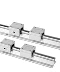 Pro Grade Linear Guide Rail Set SBR12 SBR16 SBR20 2 Rails With SBR12UU Bearing Blocks for CNC and 3D Printing, metal rails