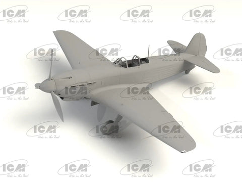 Yak-9T WWII Soviet Fighter Model Kit 1:32 Scale With Easy Assembly Self-Printed Decals And Realistic Plastic Detailing For Hobbyists Builders And Collectors, top angle view