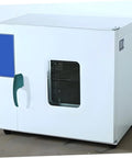 Heavy Duty Commercial Oven Handle For Industrial Cooking Equipment on white drying cabinet with ergonomic green grip.