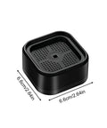 Anti Vibration Pads For Washing Machines And Dryers, Heavy Duty Floor Protection, square black pad, 6.6cm dimensions visible