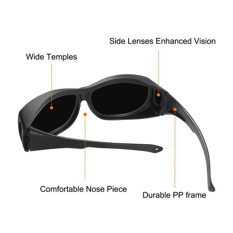 Heavy Duty Welding Safety Glasses With Infrared Protective Lenses Anti Glare Impact Resistant Pc Frame Ce Certified Ppe Protective Eyewear Built Tough For Metal Heads Who Demand Badass Eye Protection Daily