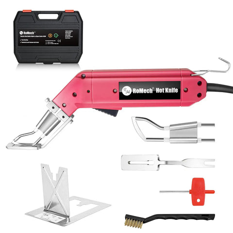 60W Fabric Cutter And Rope Cutter Pro Electric Hot Knife Heat Sealer With Adjustable Power Built For Pros Cutting Tool Kit With Blades And Accessories For Clean Edges And Quick Seals Ideal For Fabrics Ropes And DIY Crafts