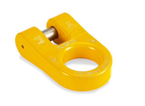 Crossbeam Shackle Yellow For Off Road Recovery Heavy Duty Aluminum Construction With Safe Tie In Points And Powder Coated Finish