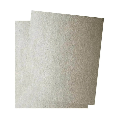 15 X 12 Cm Microwave Mica Sheets Pack of 2 showing front view of beefy heat shield insulation plates for microwave ovens repair.