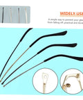 Replacement Metal Eyeglass Frame Temples and Sunglasses Arms Kit for Quick Repair and Enhanced Durability 5 Pairs displayed