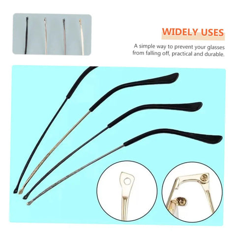 Replacement Metal Eyeglass Frame Temples and Sunglasses Arms Kit for Quick Repair and Enhanced Durability 5 Pairs displayed