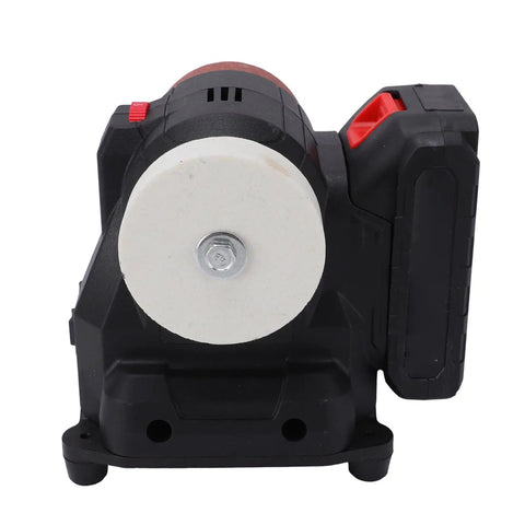 WALFRONT Portable Mini Bench Grinder With Six Adjustable Speed Settings, compact design featuring grinding wheel and control buttons.