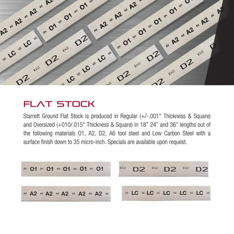 Pro Grade Precision Ground Flat Stock For Intricate Projects Two Inch Wide One Eighth Inch Thick Eighteen Inch Long O One Tool Steel Durable Stock For DIYers And Pros 54006 displayed with other tool steel options.