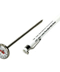 Instant Read Thermometer 5.5 Inch Stainless Steel Probe With Fahrenheit And Celsius Includes Storage Sheath And Meat Temperature Guide
