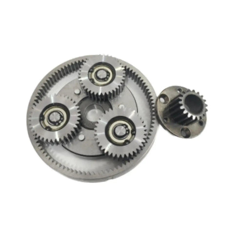 36T Steel Planetary Gear for Electric Bike Motor Upgrade and Replacement, Heavy Duty Gear Set visible from side angle