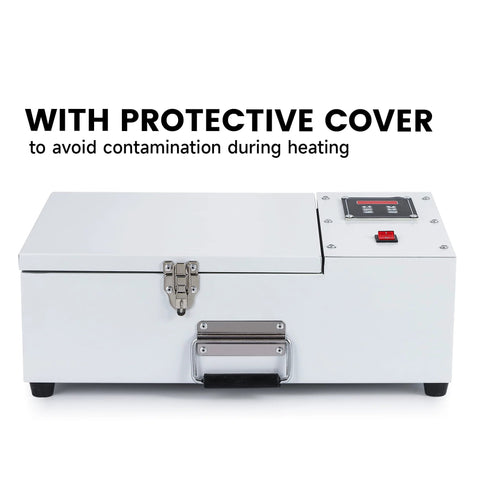Mxmoonfree bearing induction heater, 2000W, white metal housing with top control panel and protective lid