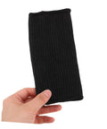 Heavy Duty Thorn Protective Arm Sleeves Cut Resistant Guard For Farm Chores And Yard Work shown being held demonstrating elastic fit.