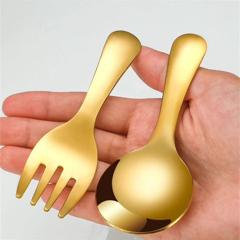 2 Piece Portable Fork And Spoon Set For Camping Picnics And Outdoor Dining Durable Lightweight Cutlery For Hiking Travel And Outdoor Cooking