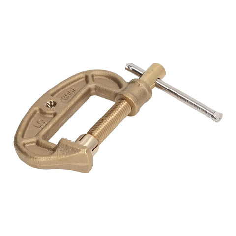 Heavy Duty Brass Welding Ground Clamp For High Current Arc And Gas Welding Jobs With Superb Electrical Conductivity And Rust Proof Finish To Keep Your Shop Running Smooth And Safe Today, featuring sturdy brass, 300 amp rating.