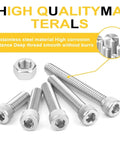 150 Piece M3 Hex Bolts And Nuts Set In 304 Stainless Steel With Handy Storage Box For Diy Repairs And Home Projects Versatile Fasteners For Maintenance Woodworking Automotive And Electronics. M3 stainless steel bolts and nut with hex socket heads