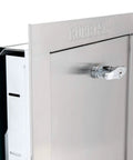 Stainless Steel Trash Chute Door With Bottom Hinged Design, Easy Install, 15W By 18H Inches, Self Closing, Fire Rated And UL Listed