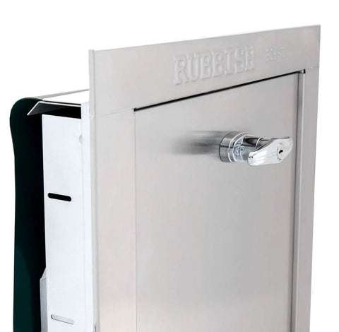 Stainless Steel Trash Chute Door With Bottom Hinged Design, Easy Install, 15W By 18H Inches, Self Closing, Fire Rated And UL Listed