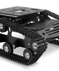 Kickass Smart Robot Tank Chassis Kit with aluminum alloy and 2WD motors, durable low noise track base for serious learning and robotics.