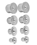 Eight Pack Hollow Dowel Centers For Woodworking, Steel Marking Tool Set For Precise Alignment, Visual Verification During Marking