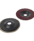 Two discs from Six Pack 100 mm Polishing Wheel Disc Set For Grit Angle Grinder And Wood Lathe Chuck Adapter Fits Mainstream Spindle Threads CNC