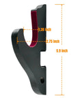 Side view of Dope Velvet Padded Sword Wall Mount Hanger For Katana Wakizashi Tanto Genji Daggers And Swords Adjustable 1.38 Inch