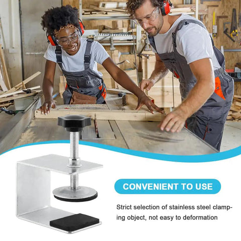 Woodworkers using Heavy Duty Drawer And Cabinet Clamps Set For Diy Grab And Go Install 2 Or 4 Pack C Clamps With Silicone Pads