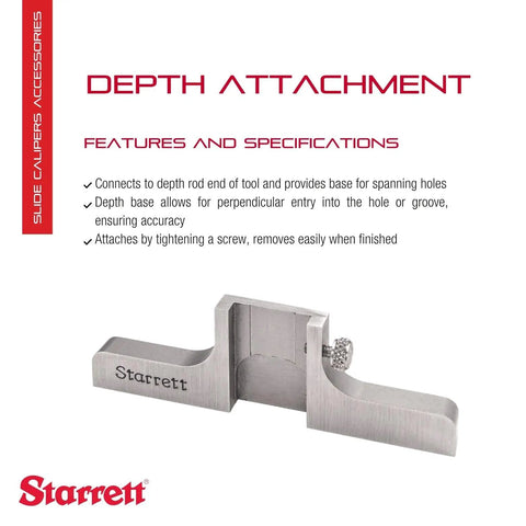Depth Attachment For 6 And 9 Inch Dial And Electronic Calipers Pro Grade Precision For Inside Outside And Depth Measurements