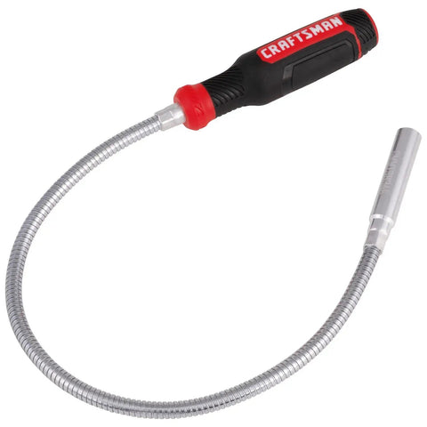 Flexible Magnetic Pickup Tool For Mechanics, 22.5 Inch Reach, Lifts Up To 2 Lbs, Bi Material Handle For Comfort, Handy Reach Into Tight Spots, Garage Ready Automotive Repair Helper For Nuts Bolts Small Parts