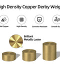 Copper Pinewood Derby Weights Kit Must Have With Three Sizes One Quarter Ounce One Eighth Ounce One Sixteenth Ounce Four Point Five Ounces Plus Graphite Powder Lubricant Anti Tarnish Coated For Derby Car Wheels And Axles