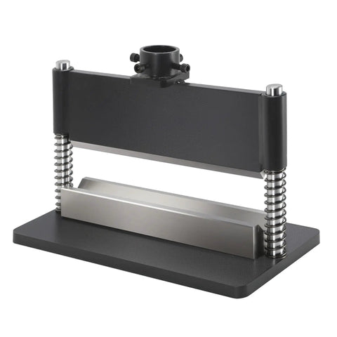 Front view of 12-Inch Press Brake Attachment for 12-20 Ton Hydraulic Press, 0-90 Degree Adjustable Metal Bender, Pro-Grade.