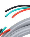 Heavy Duty Half Inch Liquid Tight Flexible Conduit Whips With 6 Foot 10 AWG 3 Wire Copper Cables For Outdoor Air Conditioning Units showing wire colors.