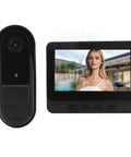Smart Video Doorbell System With 1080P Camera, 4.3 Inch Display showing visitor's image, Night Vision, IP65 Weatherproof