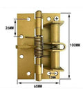 Two Pack Hidden Self Closing Door Hinges With Spring Loaded Action, dimensions shown for cabinets, furniture and windows.